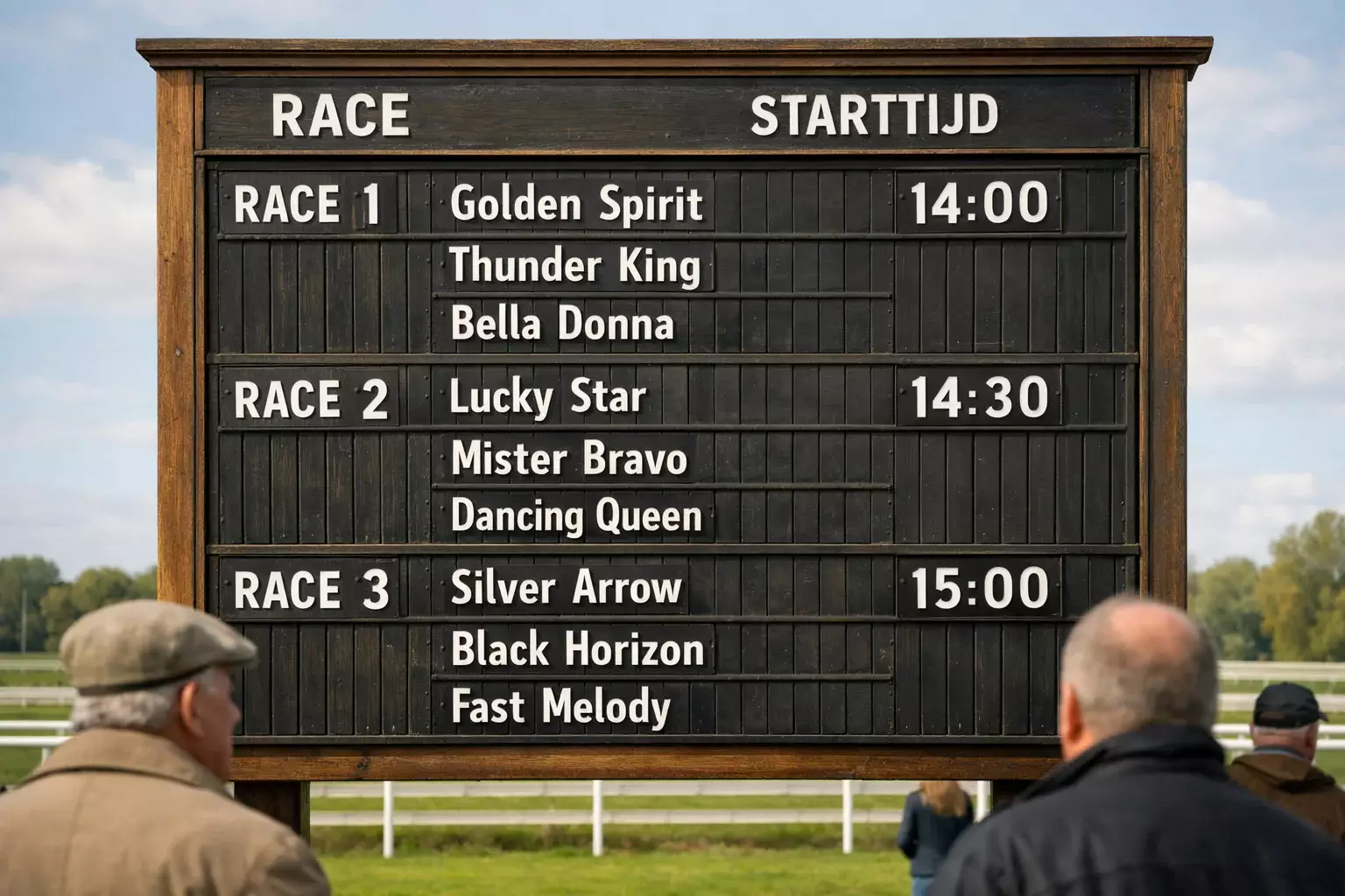 Ervaren wedder analyseert racegegevens en statistieken